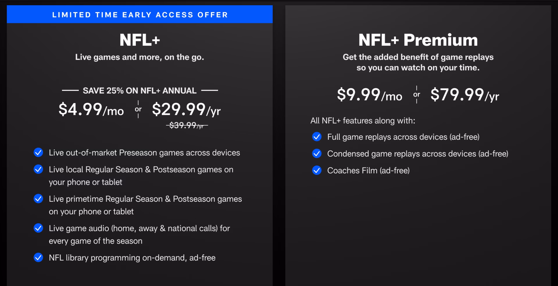 Can I watch NFL+ on a mobile device?