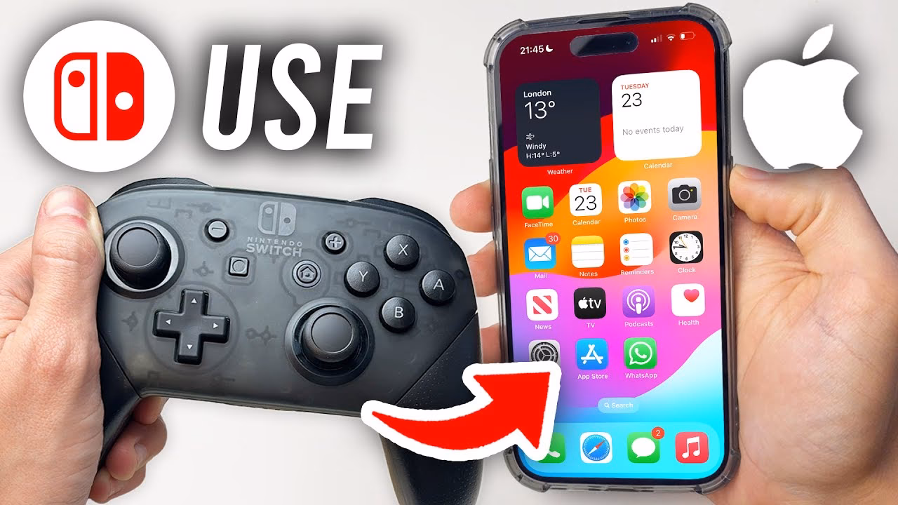 Can you use Nintendo Switch pro controller on iPhone & iPad?