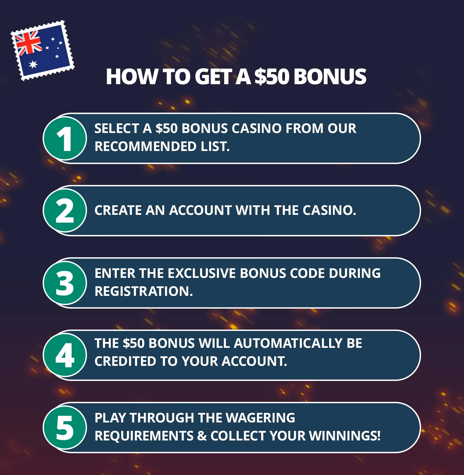 What types of no deposit bonuses are available in Australian casinos?