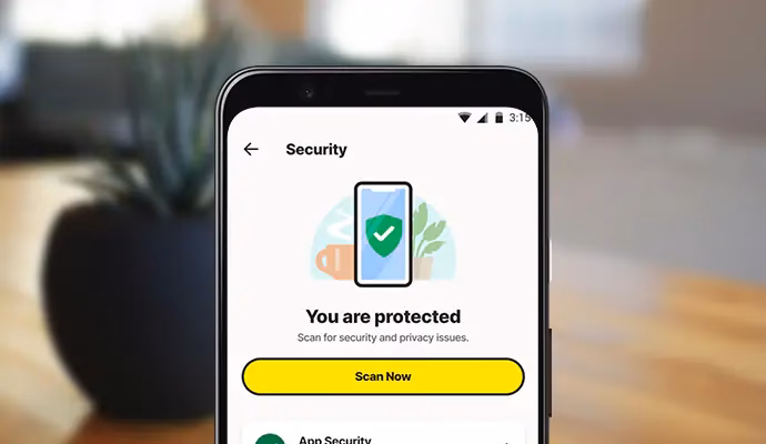 How does Norton 360 protect your mobile device?