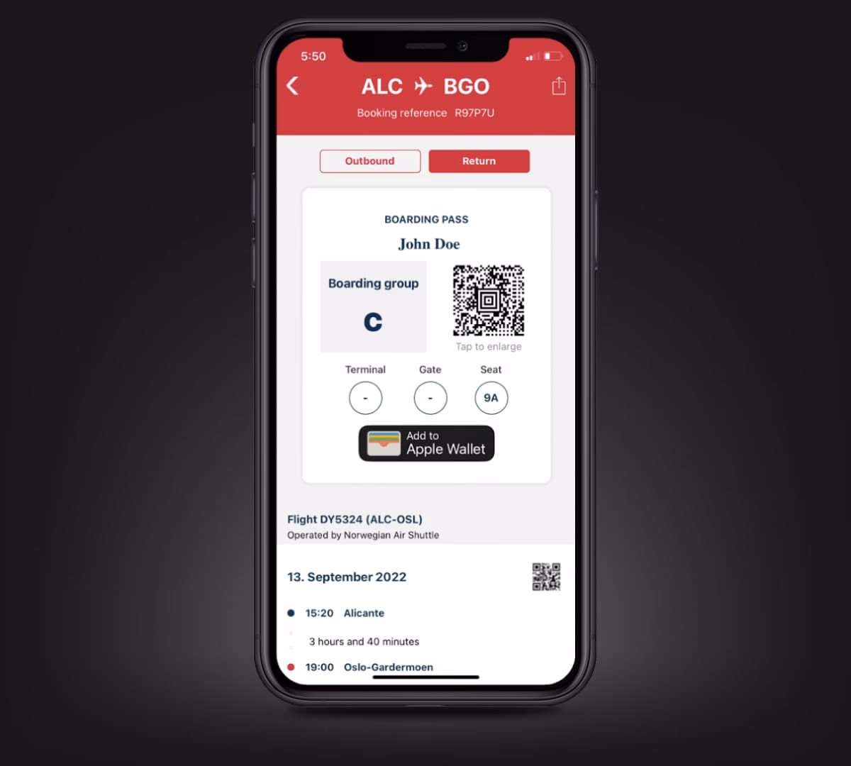 How do I get a boarding pass with mobile check-in?