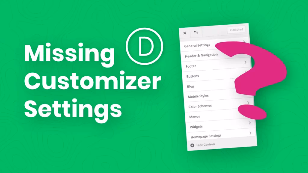 Why does Divi have a dropdown menu icon?