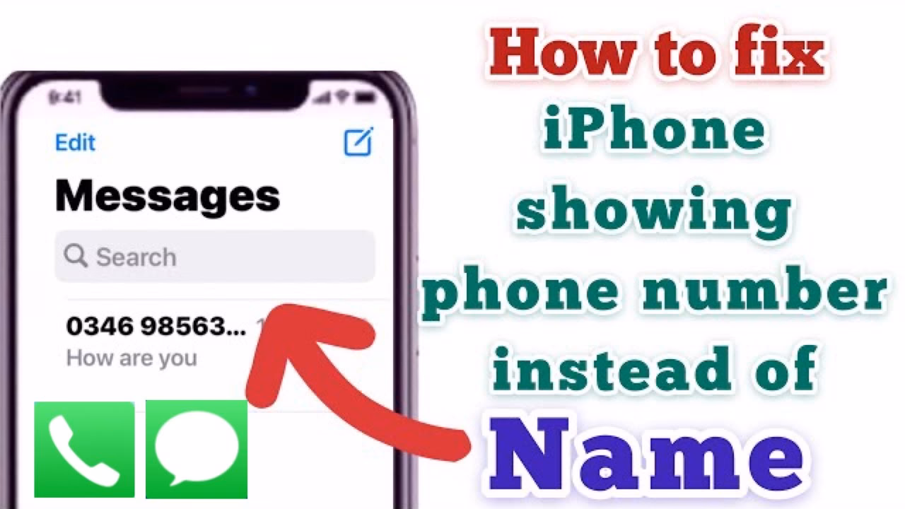 Why is my iPhone showing phone numbers instead of contact names?