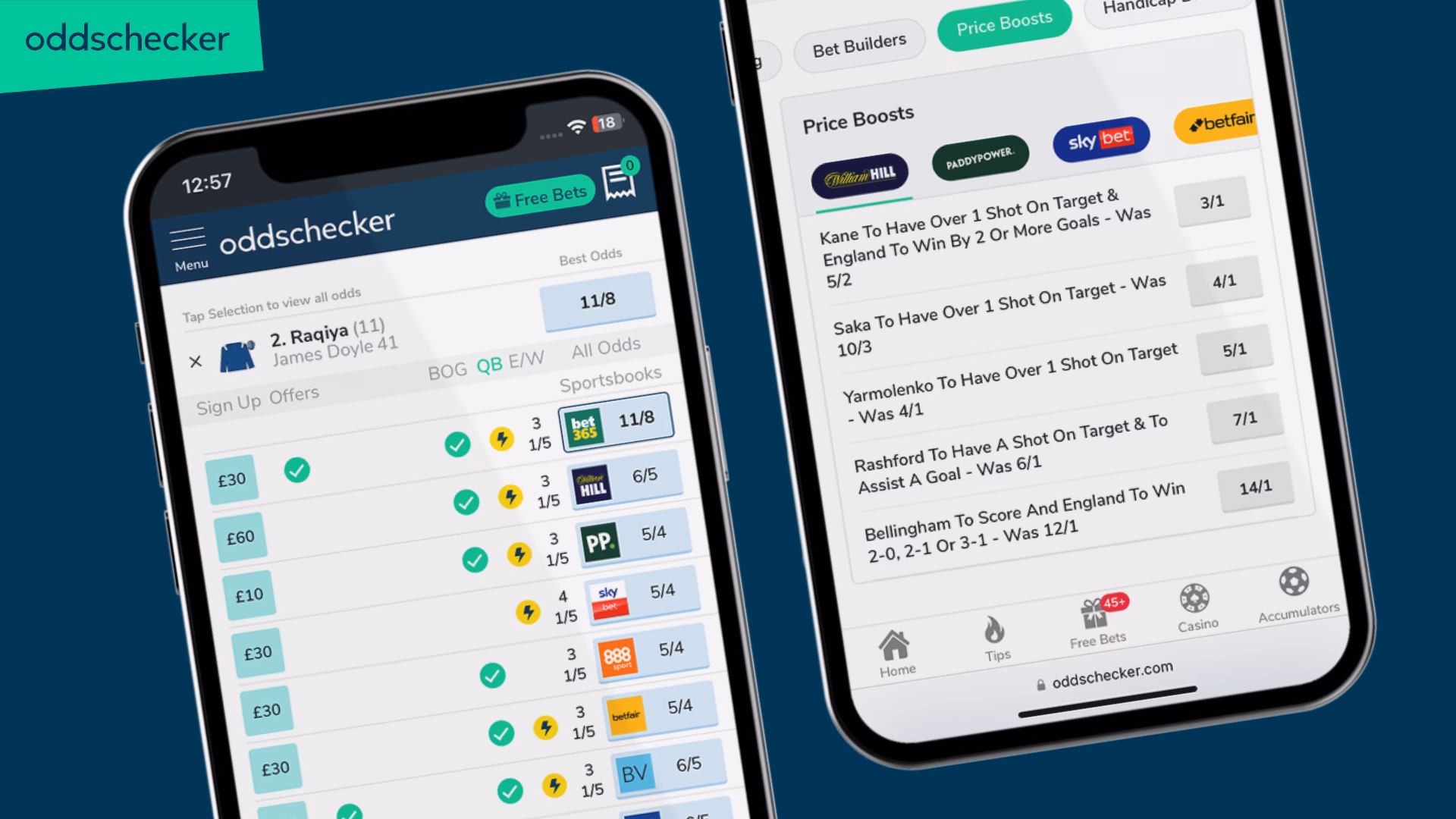 What is Oddschecker app?