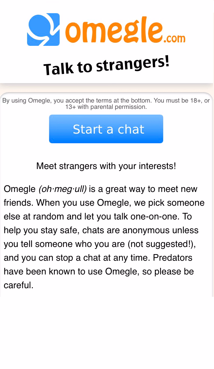 How does Omegle work?