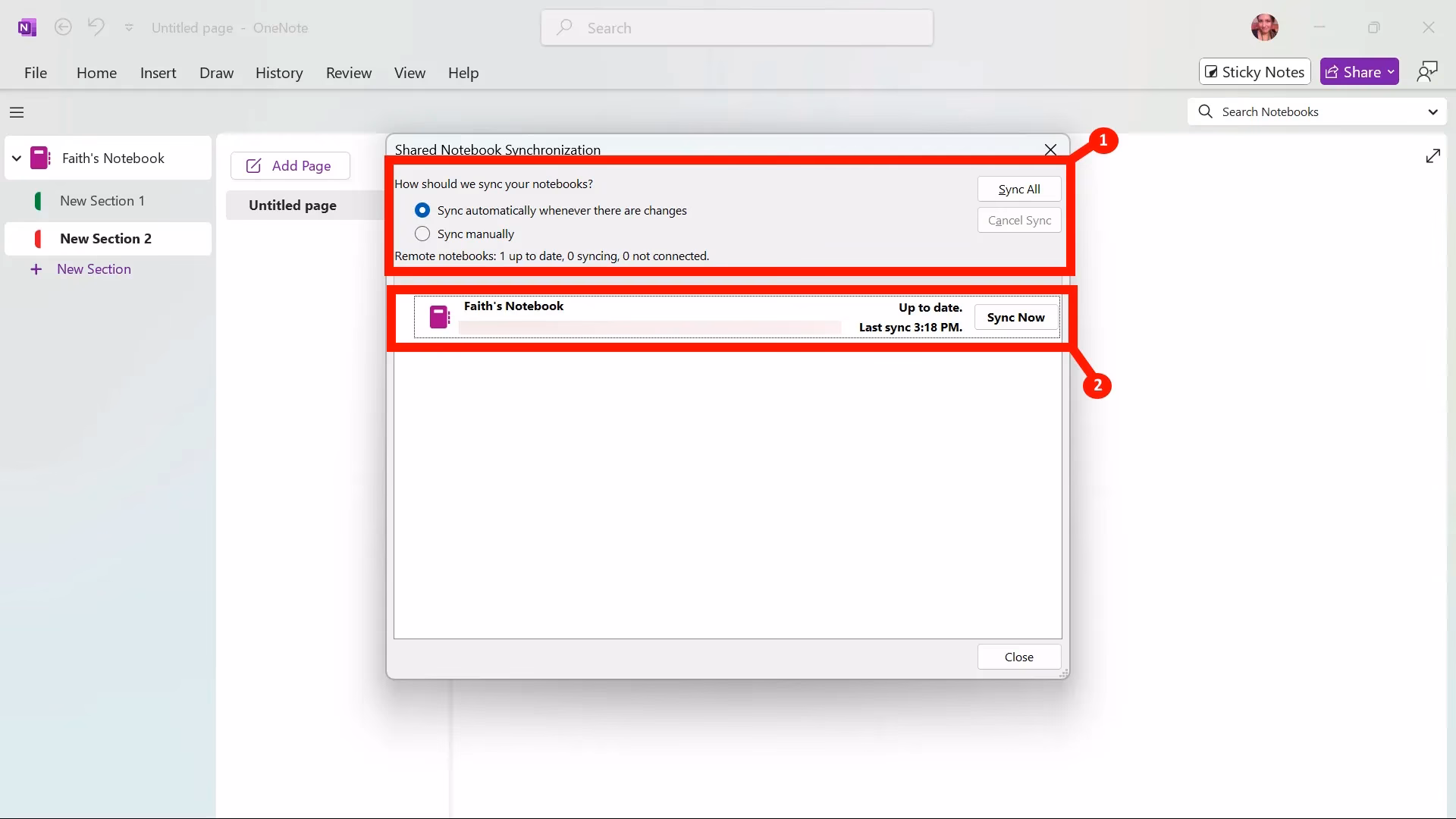 Why does OneNote keep syncing?