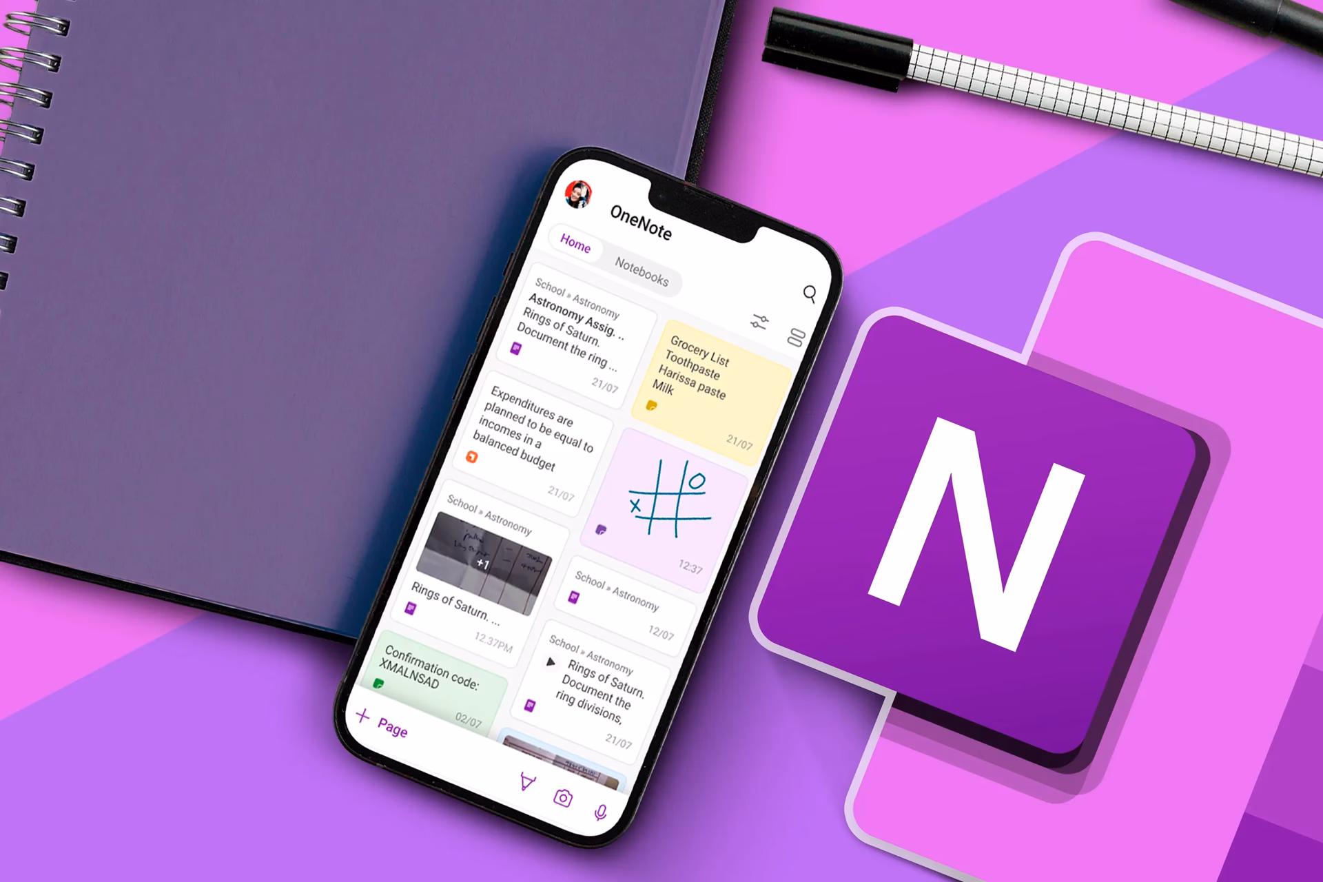 How do I send content to OneNote?