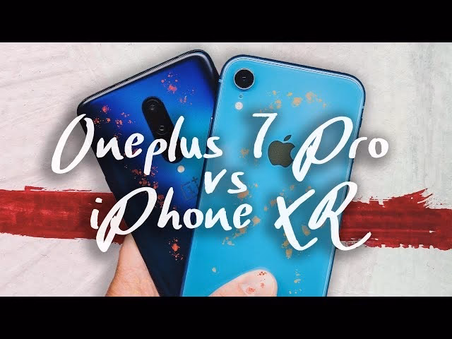 What is the lowest price of OnePlus 7T and Apple iPhone XR?