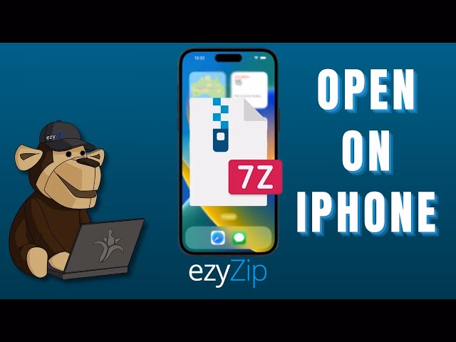 How do I unzip a 7z file on my iPhone?