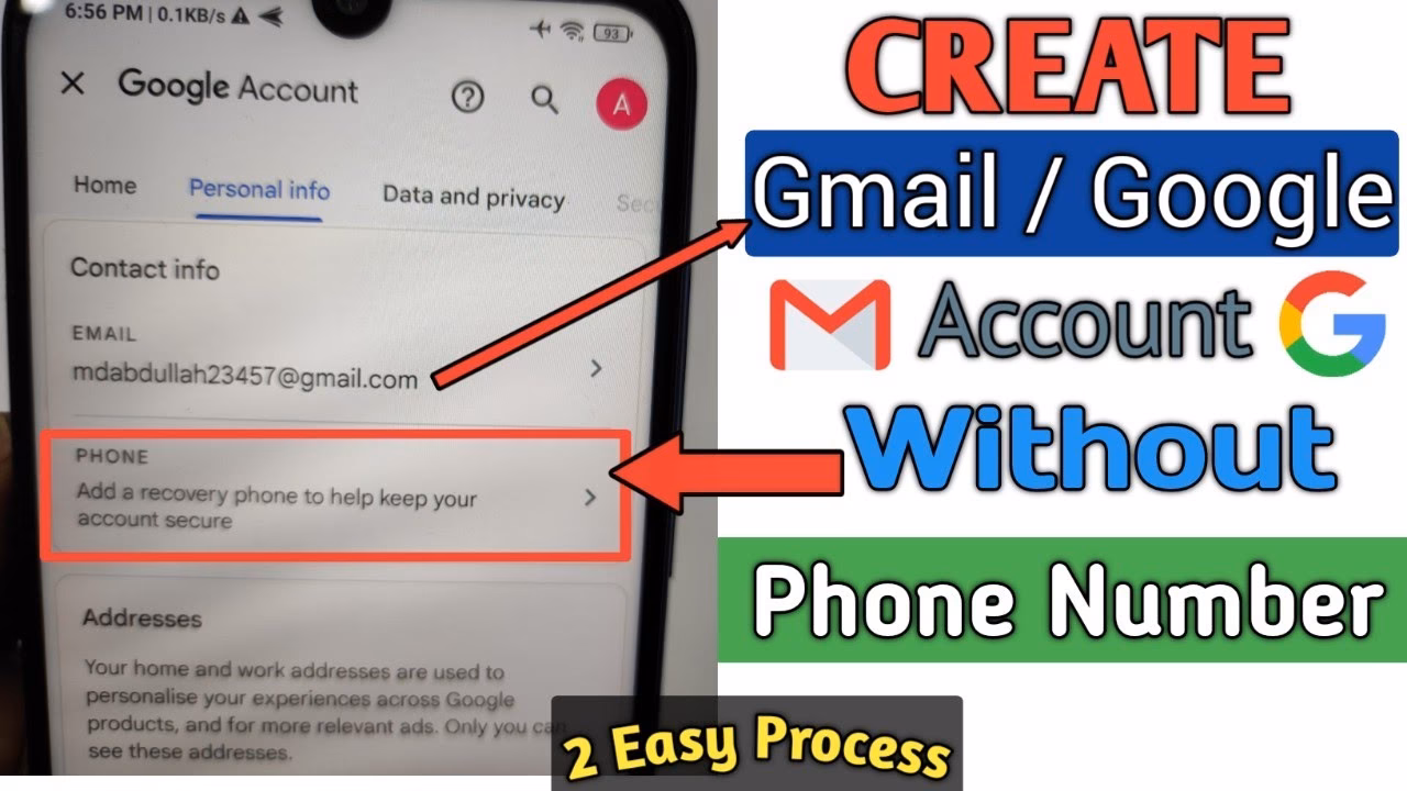 Do you need a phone number for free email signup?
