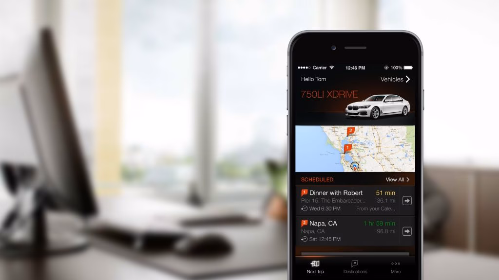What is BMW Connected+'share live journey status'?