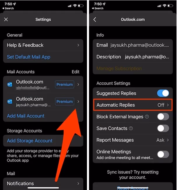 How to send out of office messages on Mac?