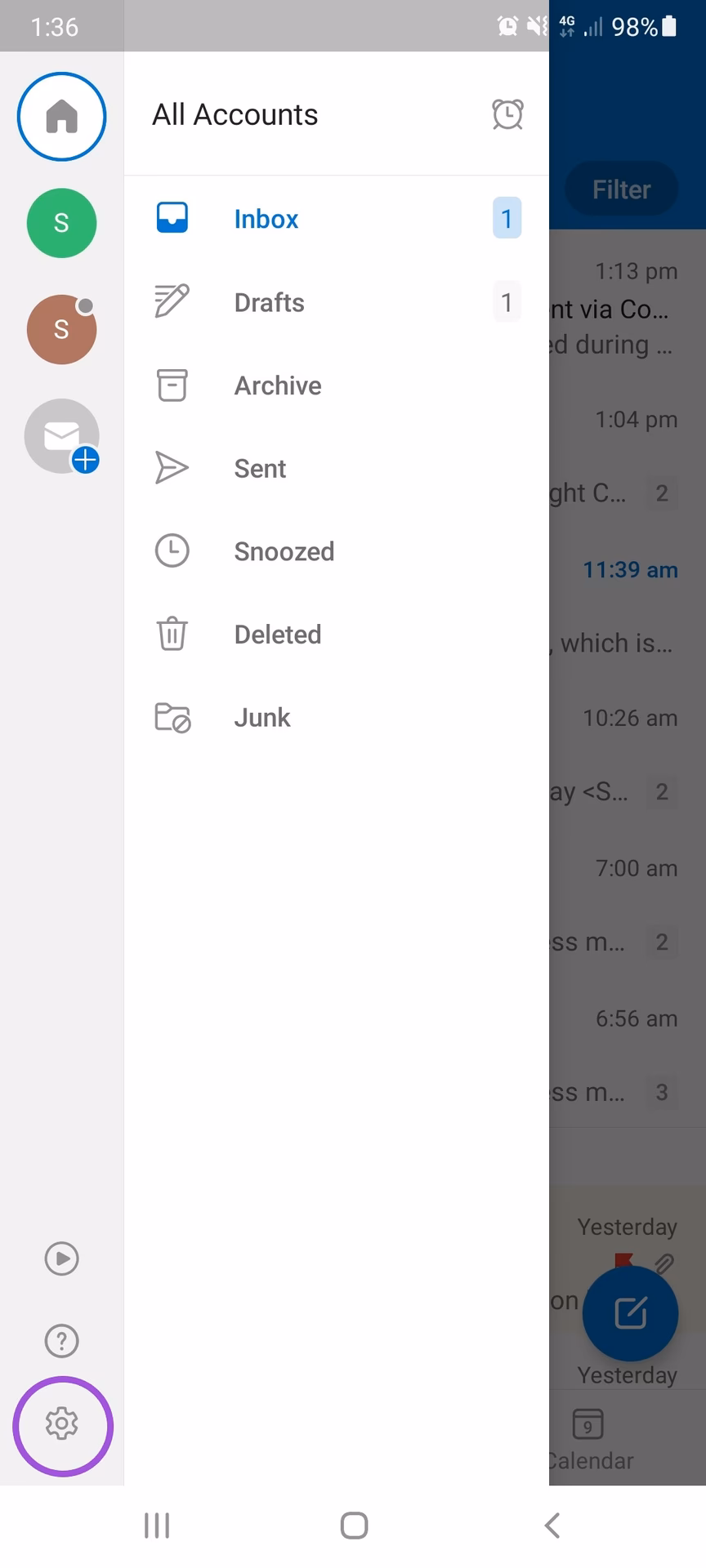 How do I enable out of office messages in Outlook 2007?