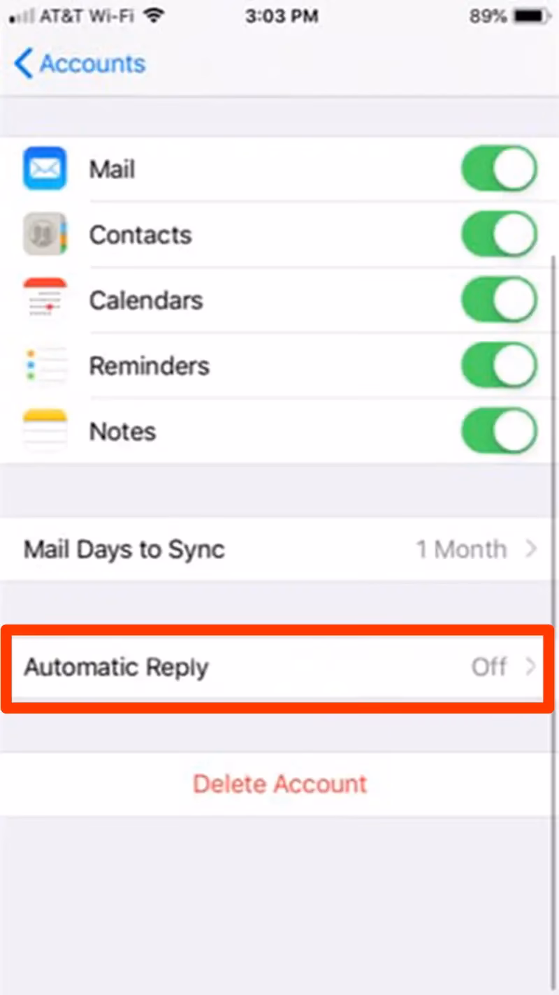 How do I set up an out of office email?