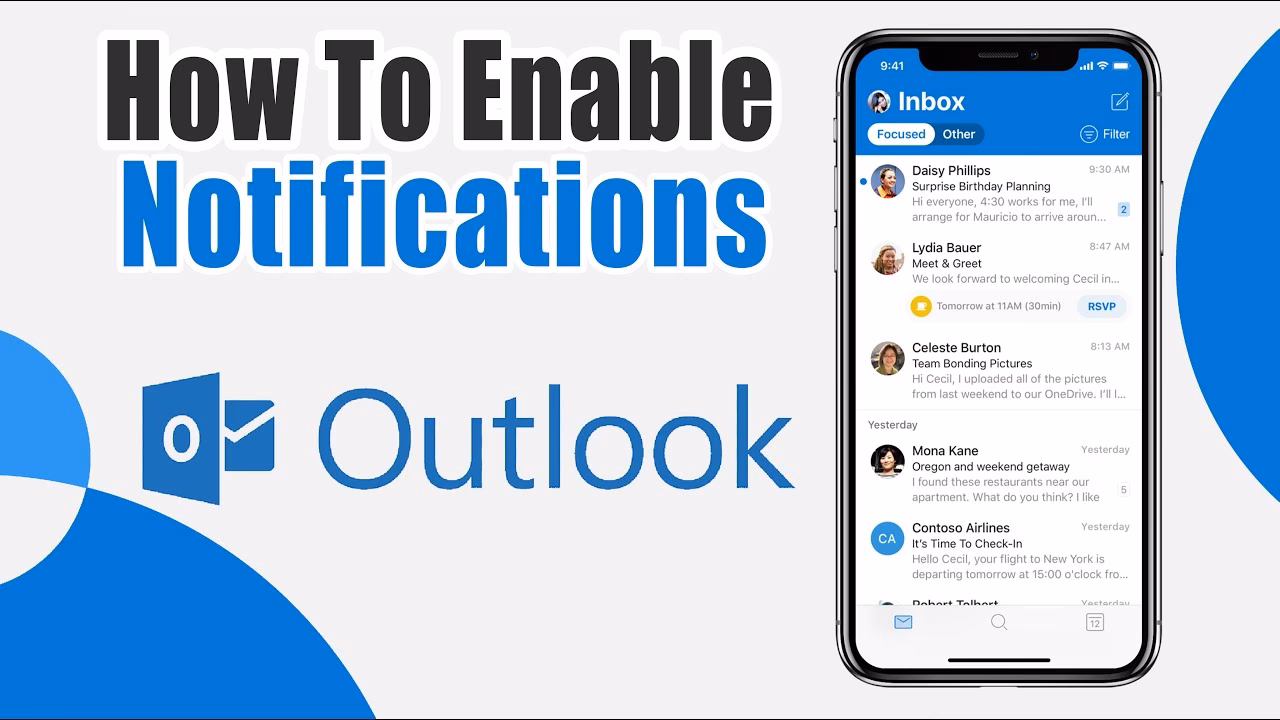 How do I snooze notifications in Outlook Mobile?