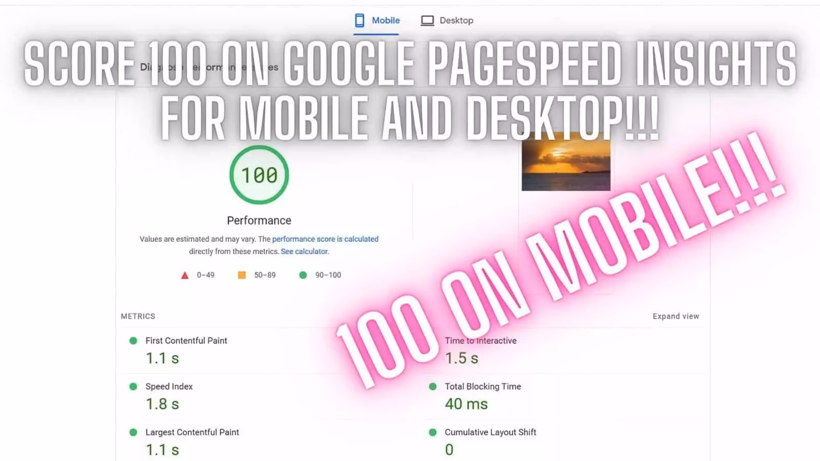 How do I view PageSpeed Insights?