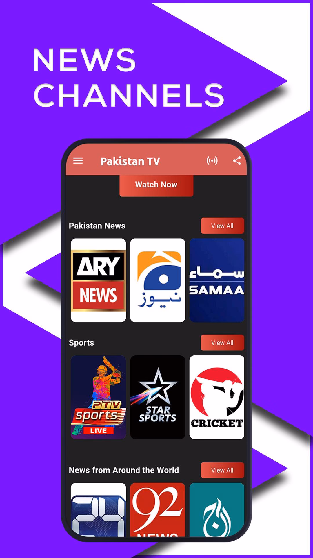 Where can I watch live TV in Pakistan?