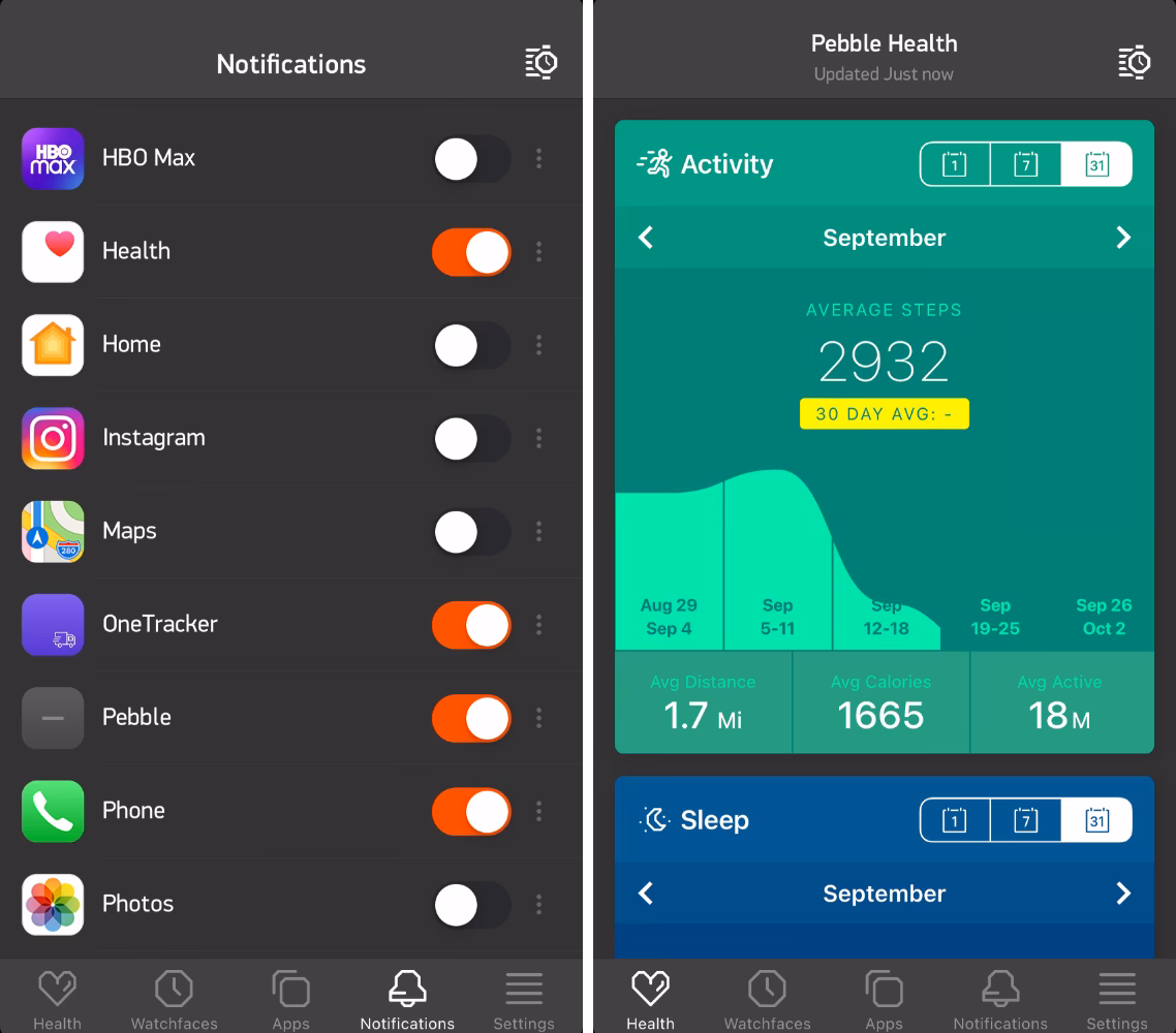 What's new in the Pebble app for iOS?
