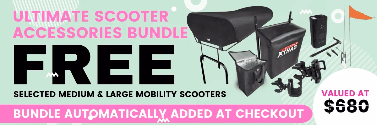 Can a storage box be mounted on a scooter?