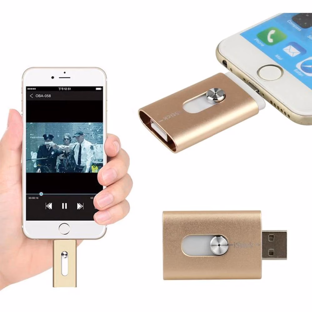 How do I choose a flash drive for my iPhone?