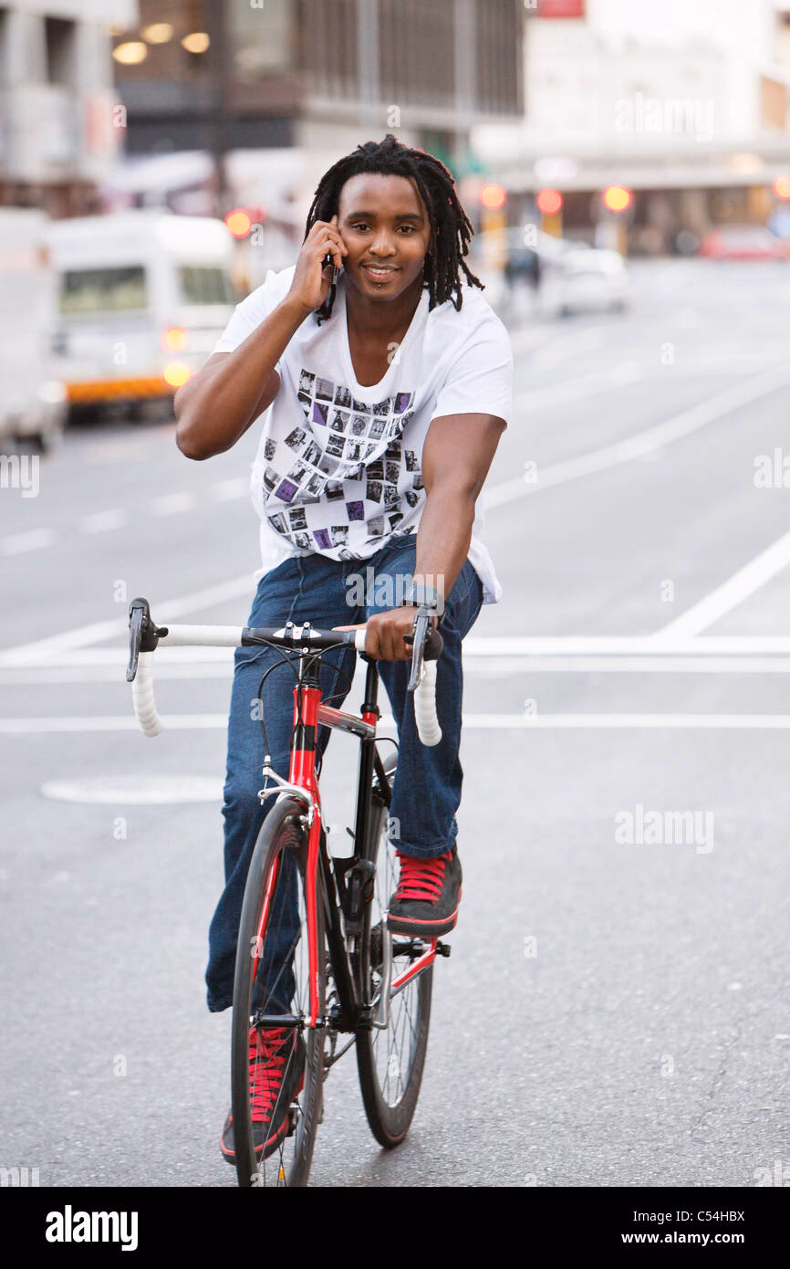 Why do cyclists use their phones?