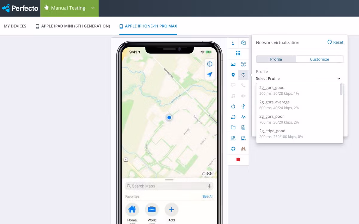 What is Perfecto testing?