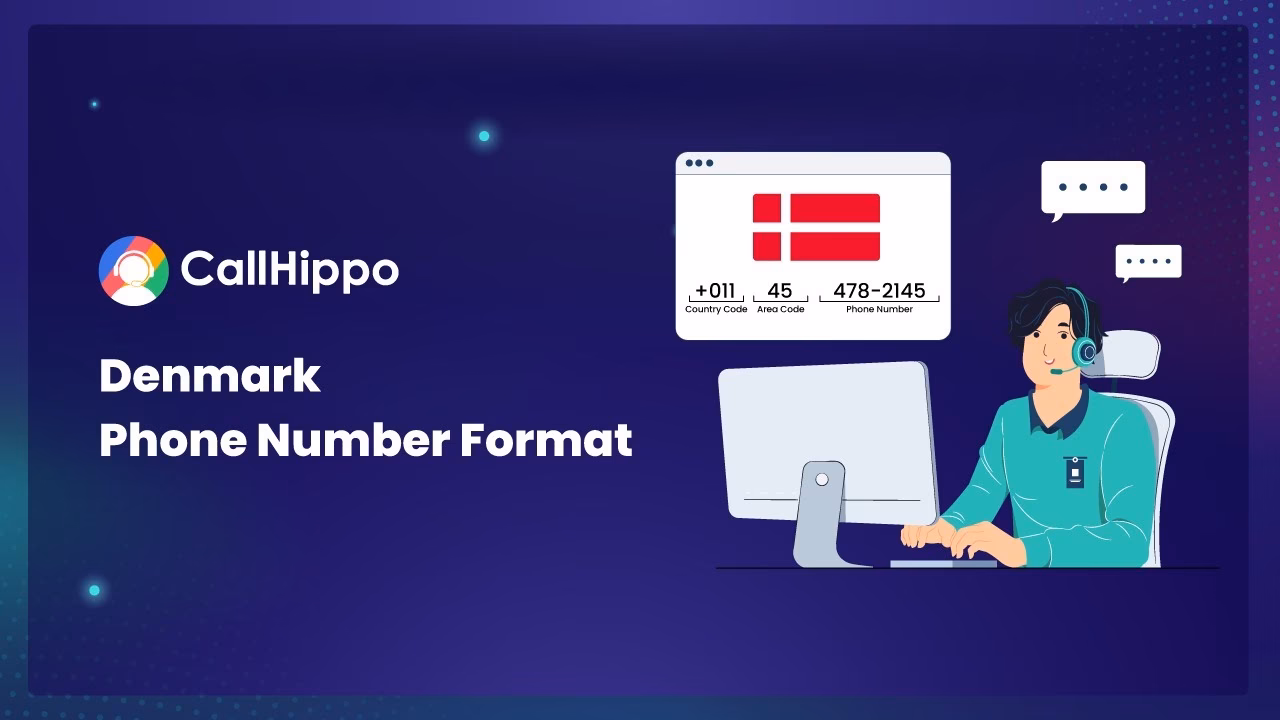 How do I call a Danish cell phone from a land line?