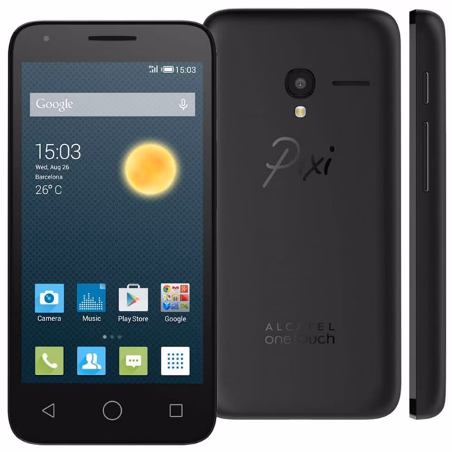 What operating system does the Alcatel OneTouch Pixi 3 have?