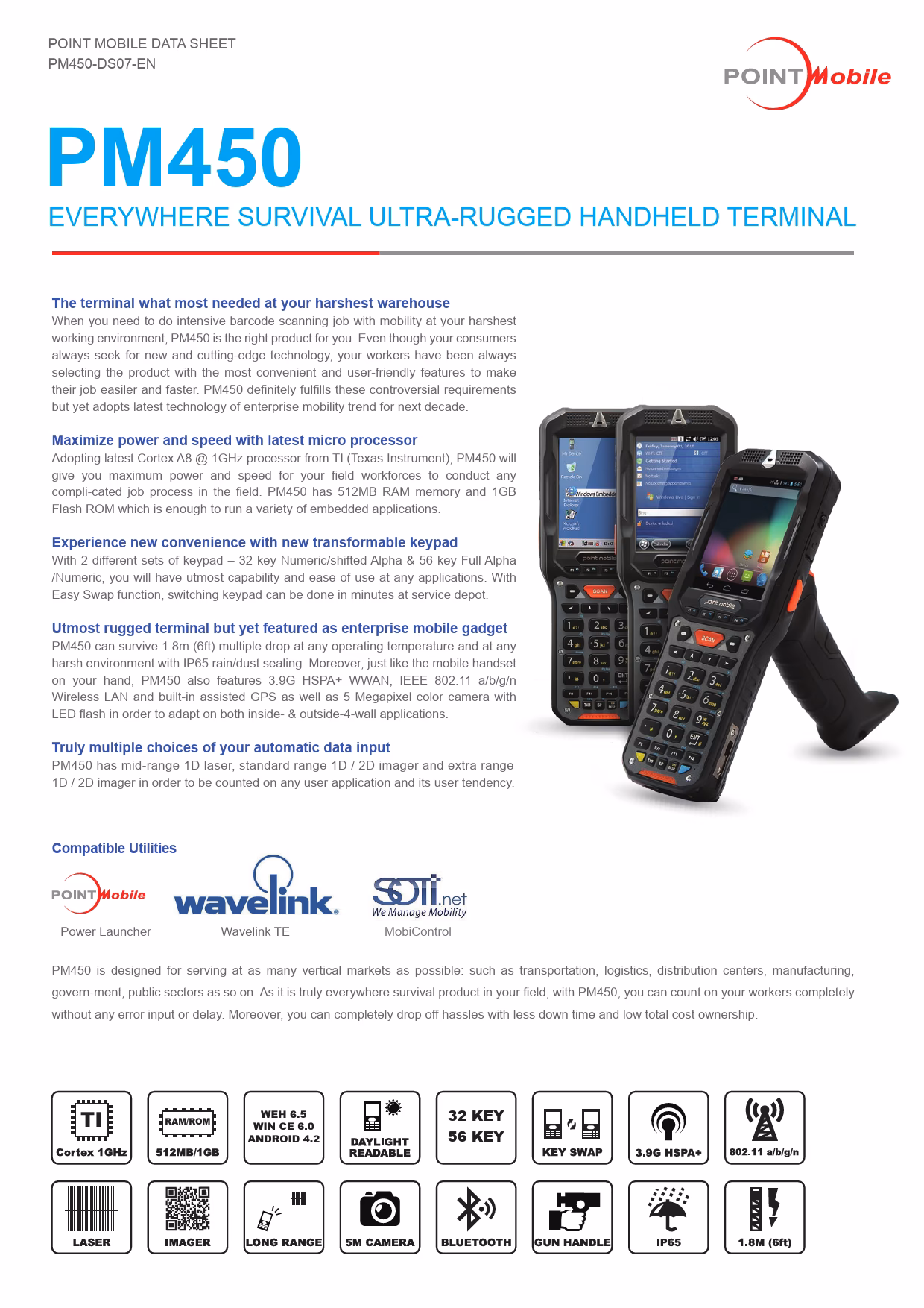 What is a PM450 Handy terminal?