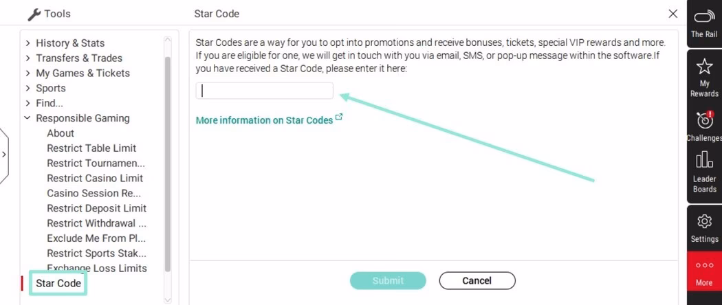 What is a star code at PokerStars?