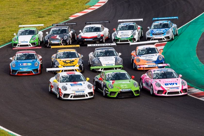 Who sponsors the Porsche Mobil 1tm Supercup?