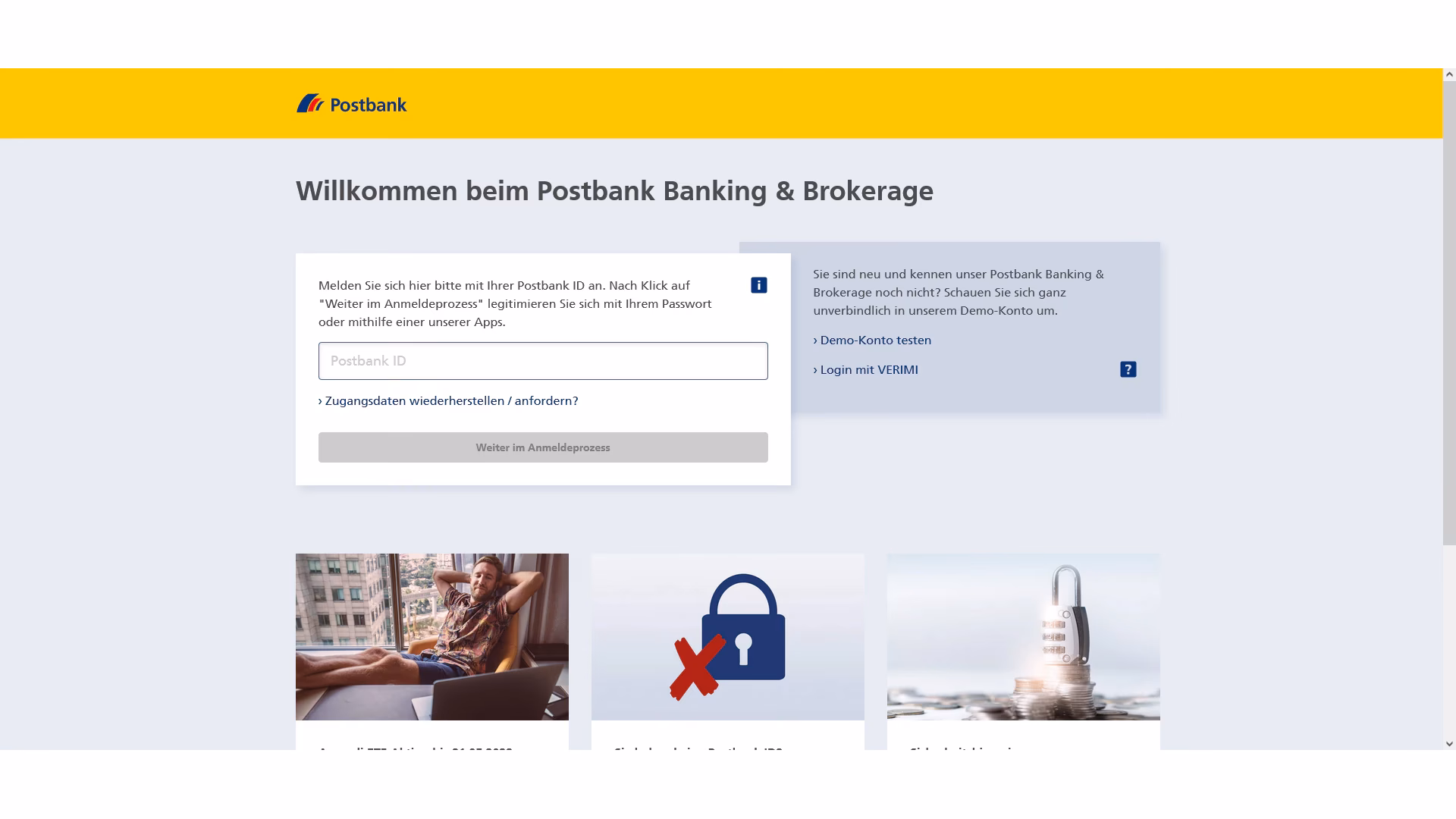 Wie kann ich mich an die Postbank wenden?