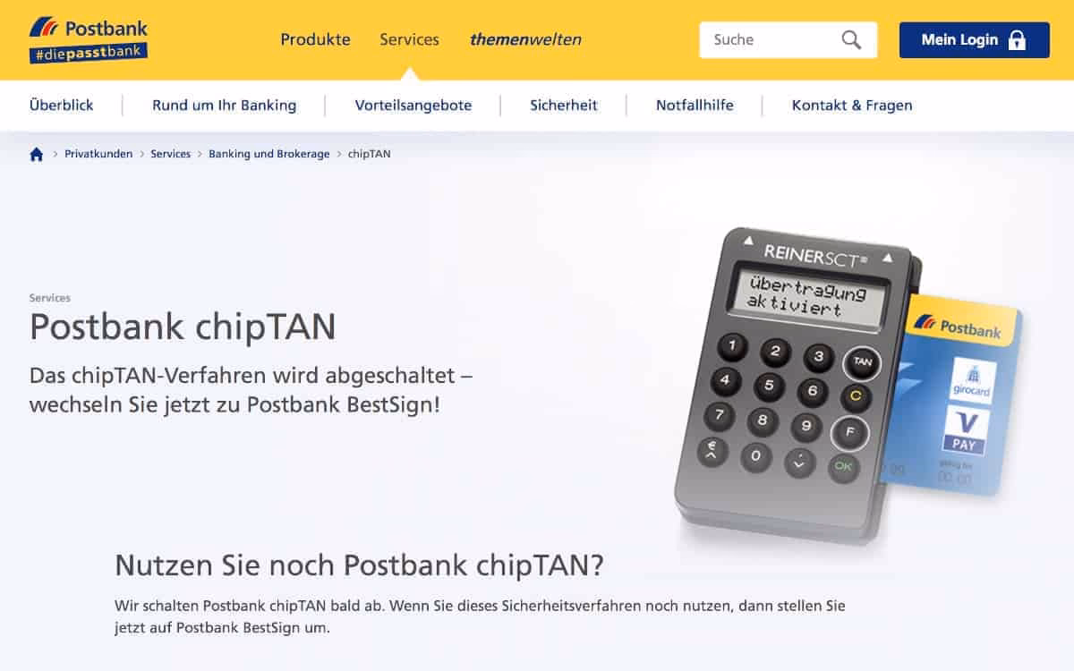 Wie kann ich meine mobile TAN entsperren?