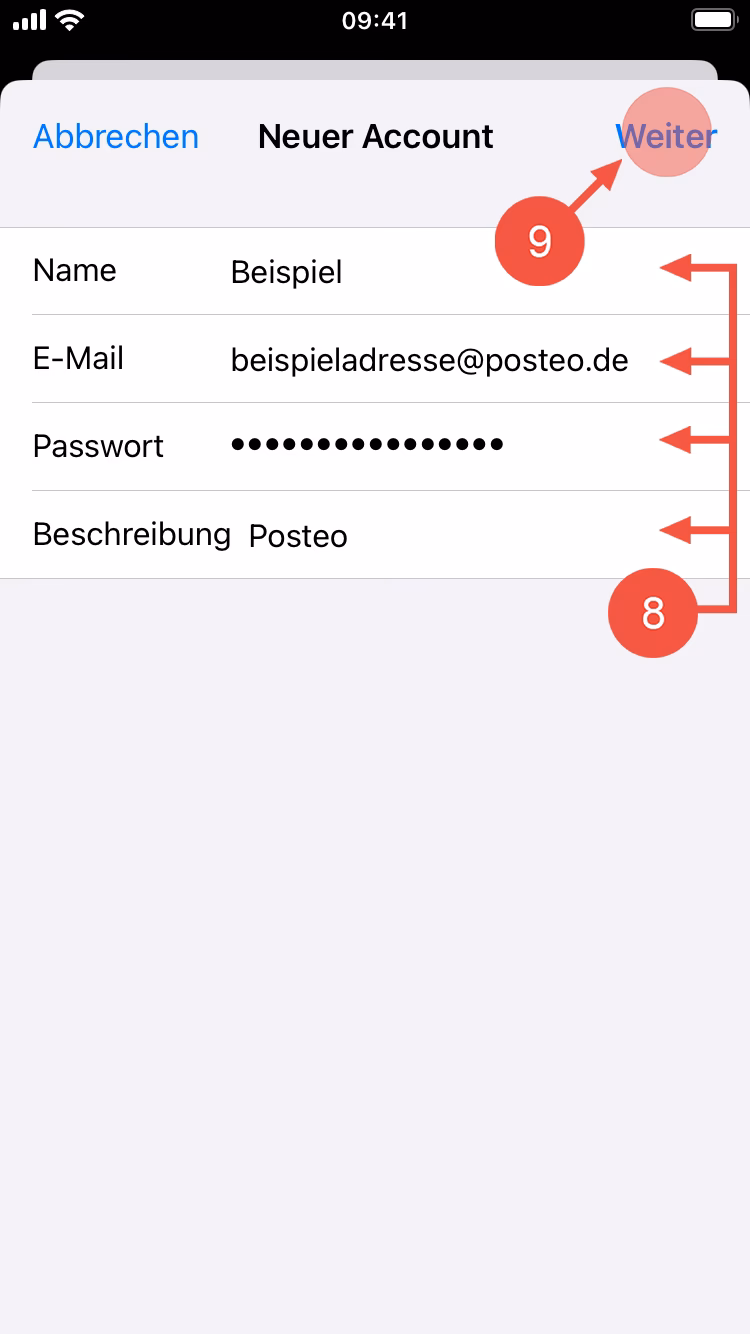 Wie kann ich mich bei Posteo einloggen?