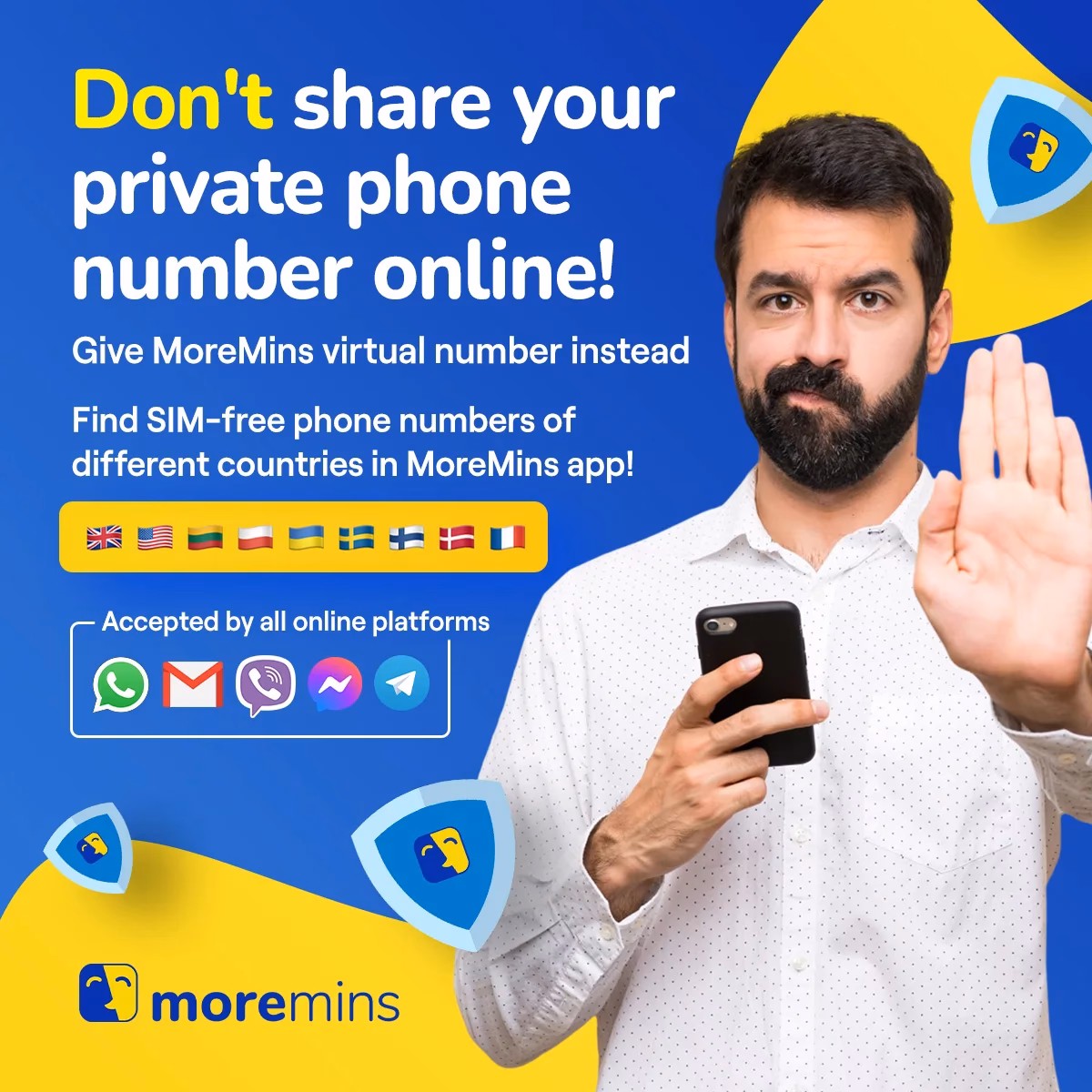 How do I add my mobile number to my protection database?