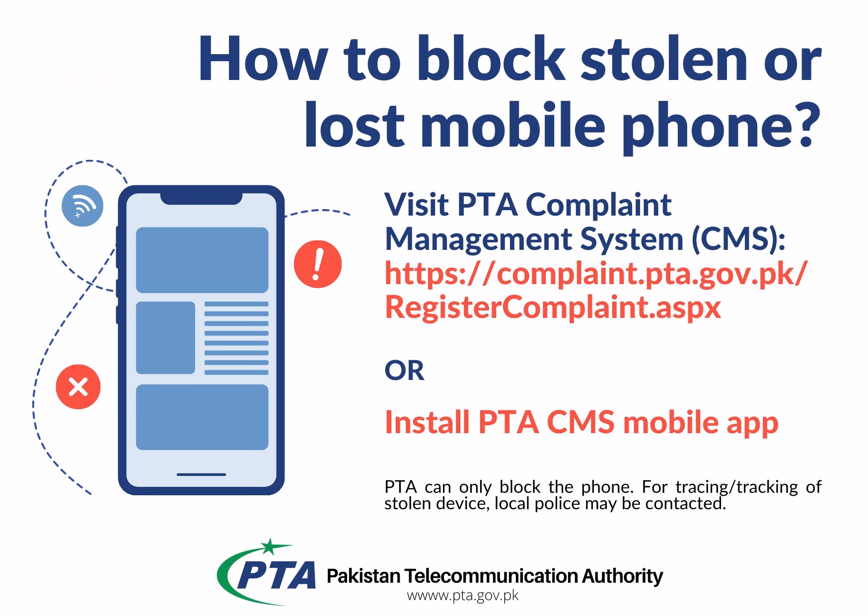 What is PTA's new mobile phone tracking system?
