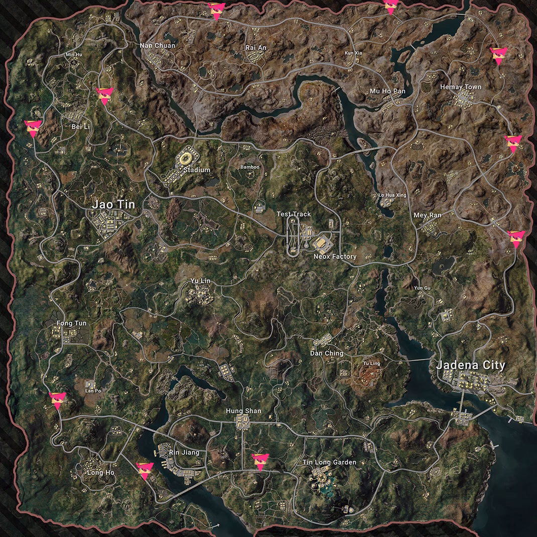 What is the largest map in PUBG Mobile?