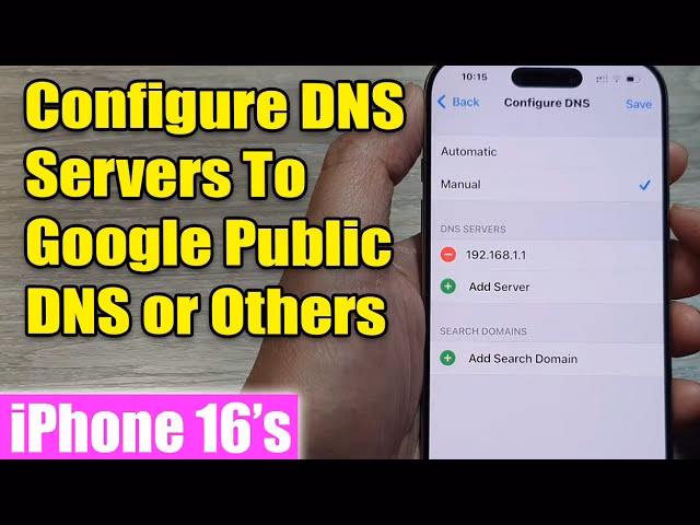 Can I use public or Private DNS on my iPhone?