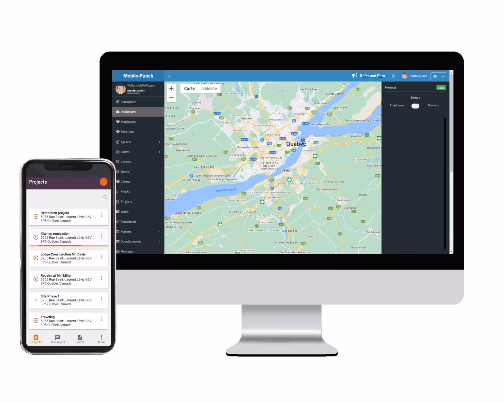 Who is QC mobile-punch?