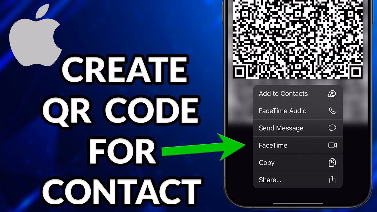 How do I create a contact QR code?
