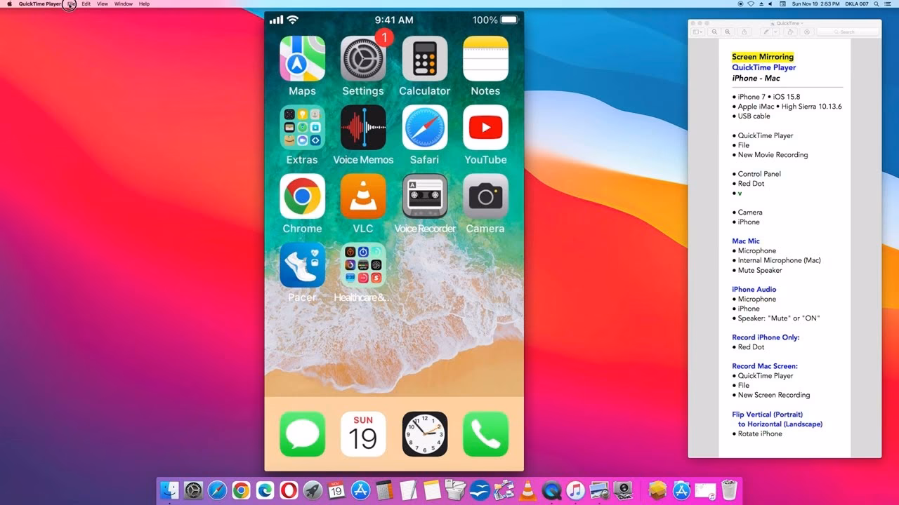 How to record a movie on iPhone 5C Mac?