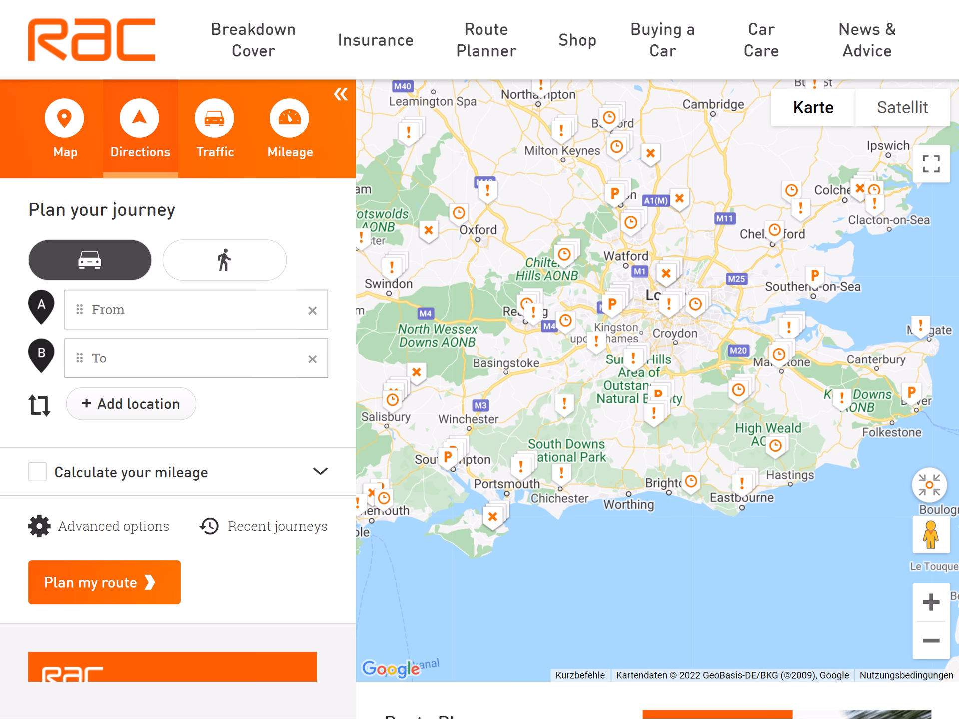 Is the RAC route planner safe?