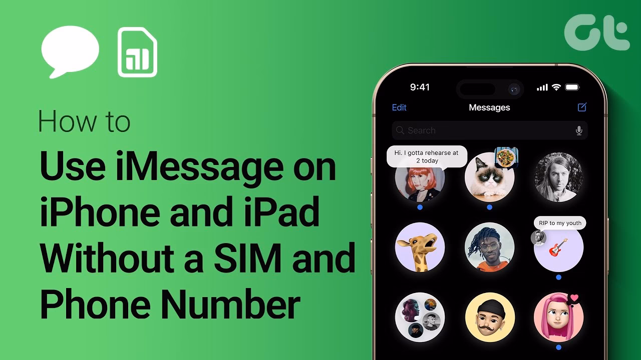 Does iMessage work if my iPhone doesn't have a SIM card?