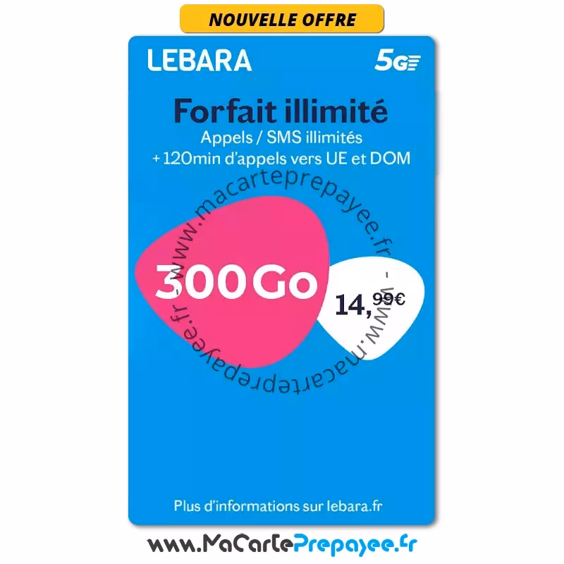 Quel est le prix d'une recharge Internet Lebara ?