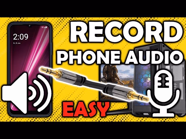 How do I record audio using an external microphone?