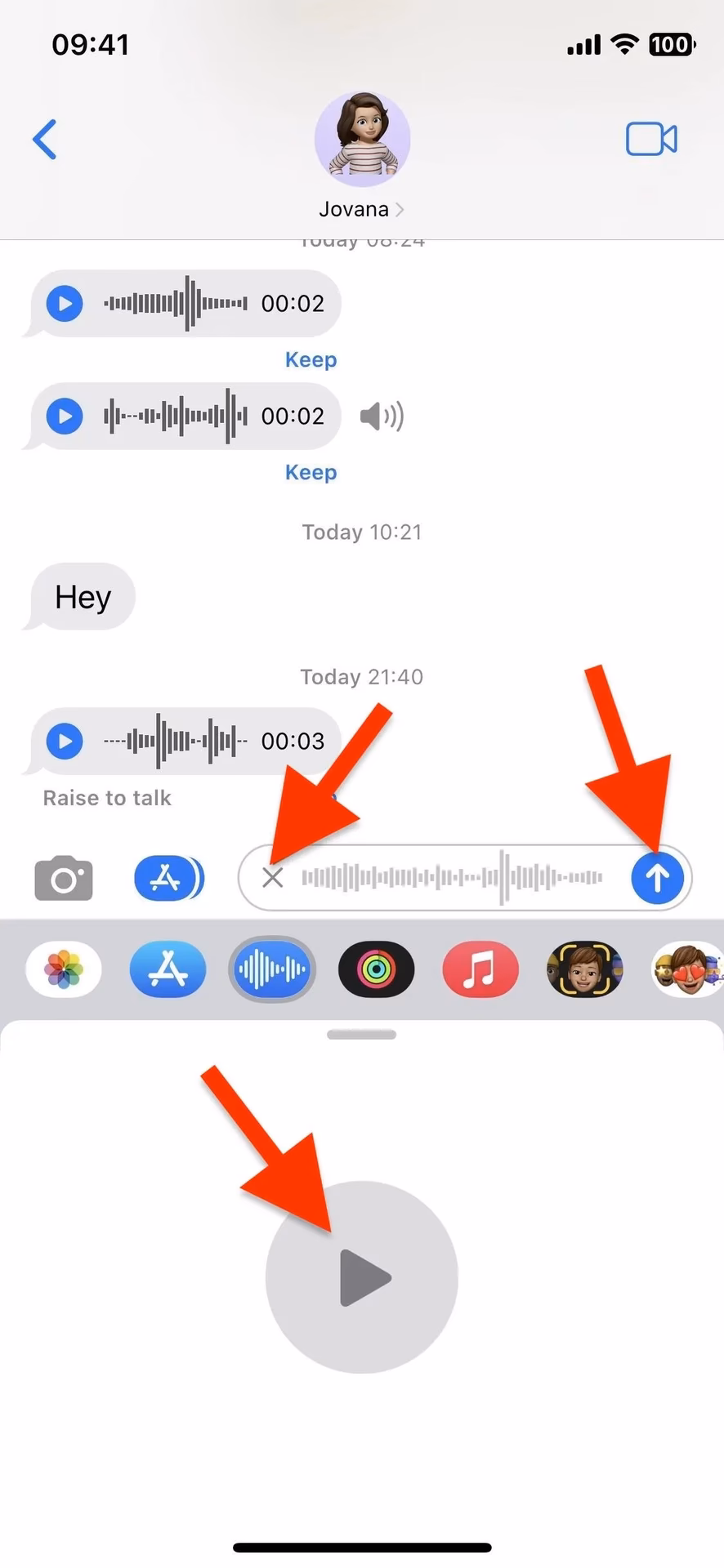 Can I record and send audio messages?
