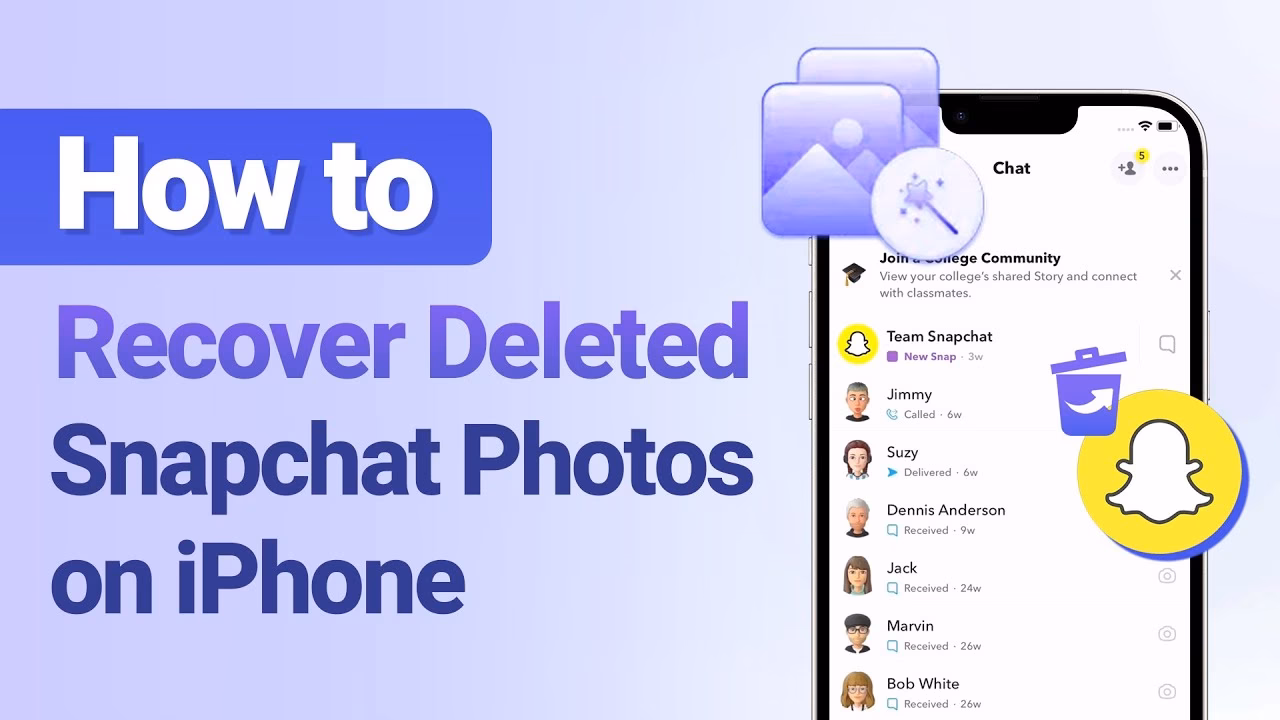What should I do if my Snapchat photos are deleted?