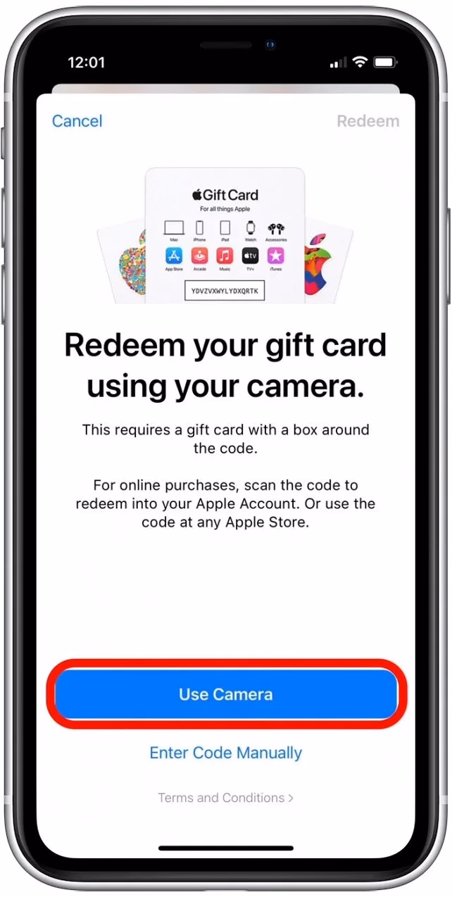 How do I redeem my Apple Music Gift Card?