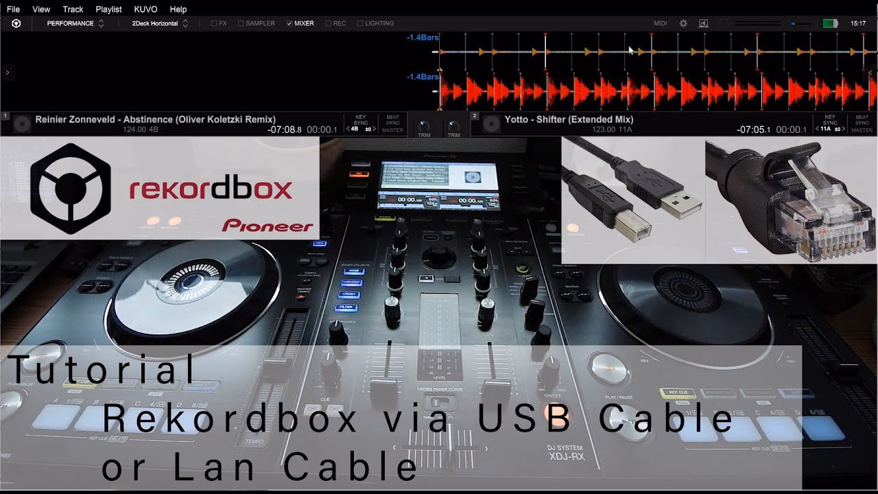 How do I transfer my Rekordbox library between my computer and iPhone?