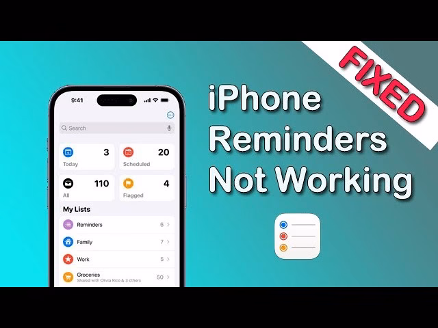How to fix iPhone reminders not working?
